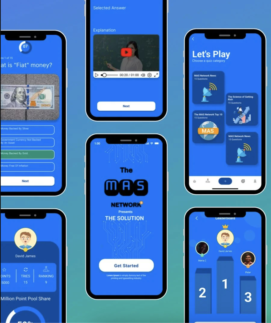 MAS Network Quiz Game